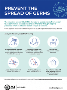 Prevent the spread of germs