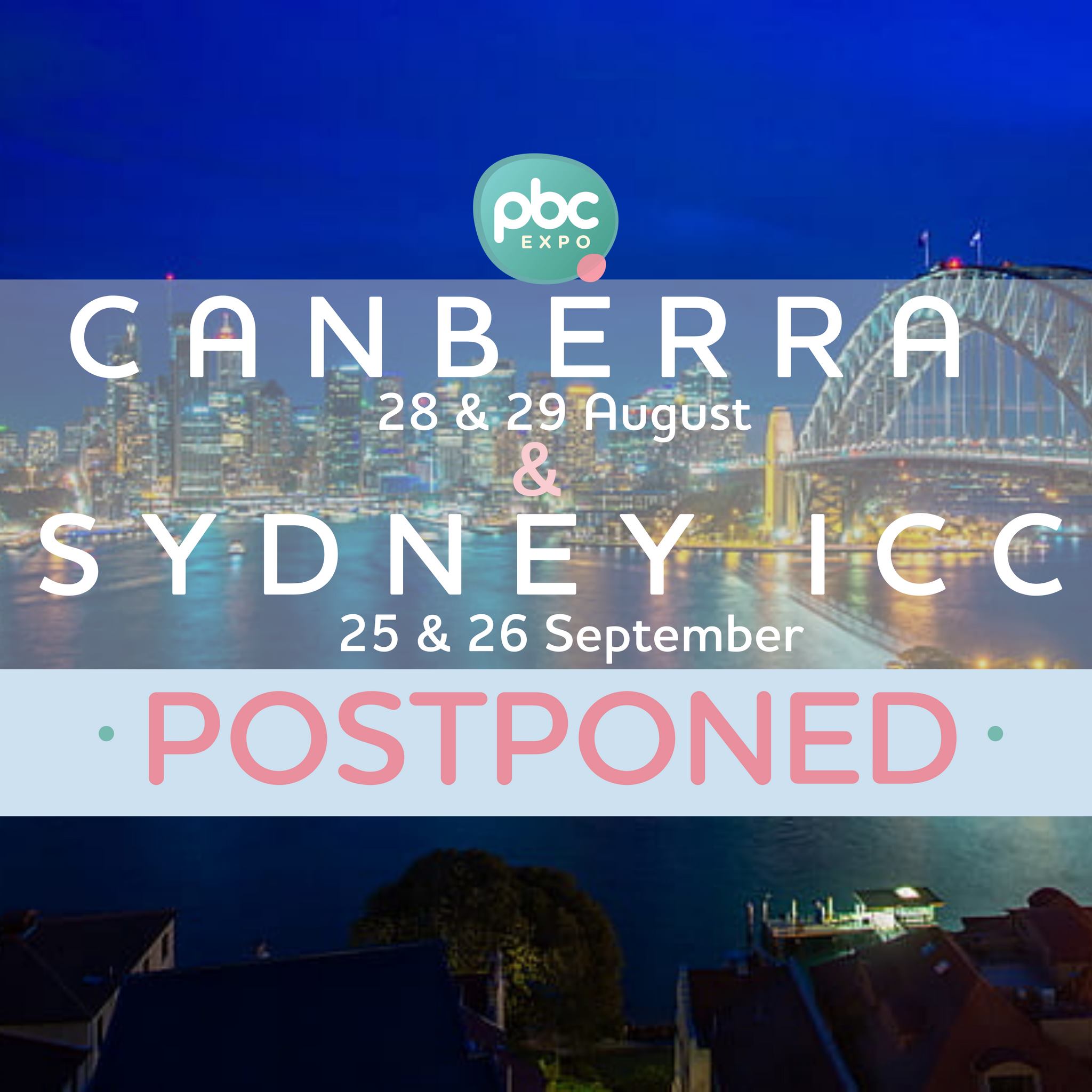 PBC 2021 - Canberra postponed