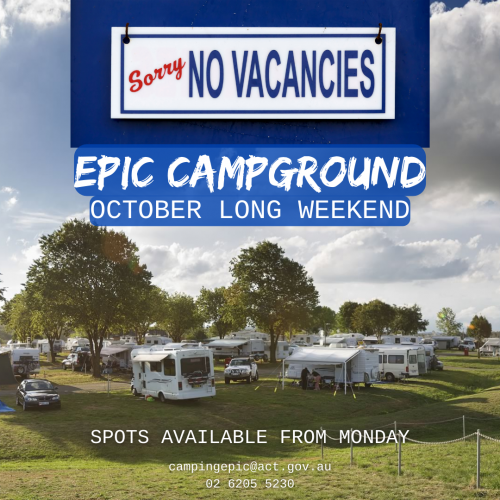 No Vacancies at EPIC Campground during October Long Weekend