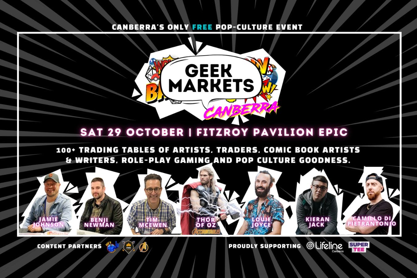 Geek Markets Canberra Saturday 29th October 2022 EPIC