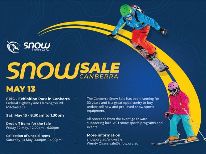 Canberra Snow Sale 13 May 2023 EPIC