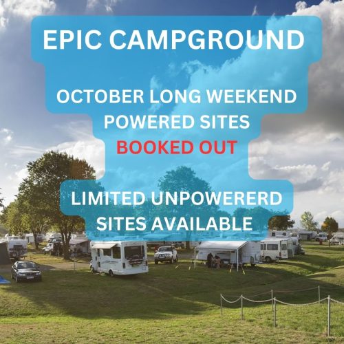 Campground nearly full - October long weekend 2023