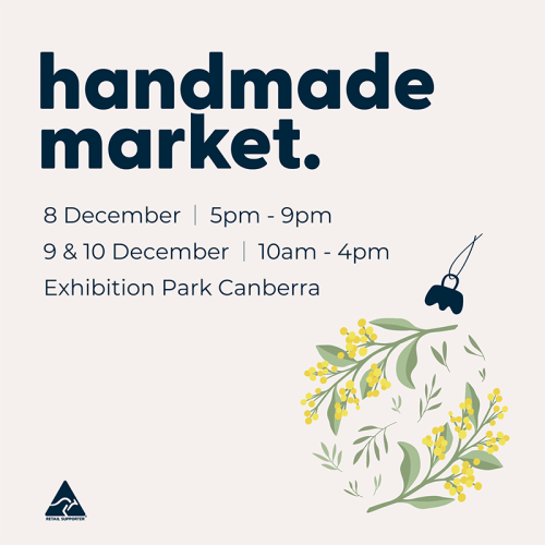 December handmade market 8, 9 and 10 December 2023